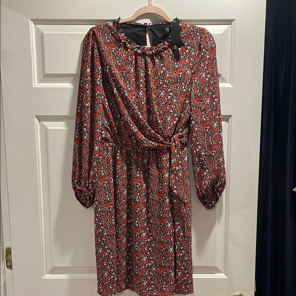 Banana Republic Red Floral Dress NWT size 10